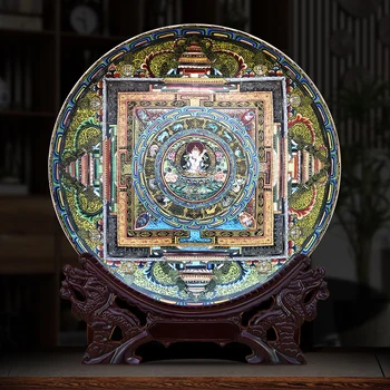 Цзиндэчжэньская керамика, тарелки Тангка, украшения, украшения для дома, антикварные рамы, изделия ручной работы и ретро-произведения искусства